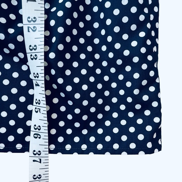 Tommy Hilfiger Shirtdress 100% Cotton Sleeveless Polka Dot Classic Navy NWT - Picture 9 of 11